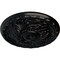Ekena Millwork Amelia Ceiling Medallion (Fits Canopies up to 4 1/8"), Hand-Painted Jet Black, 15 3/4"OD x 5/8"P CM16AMBLF - alternate 4